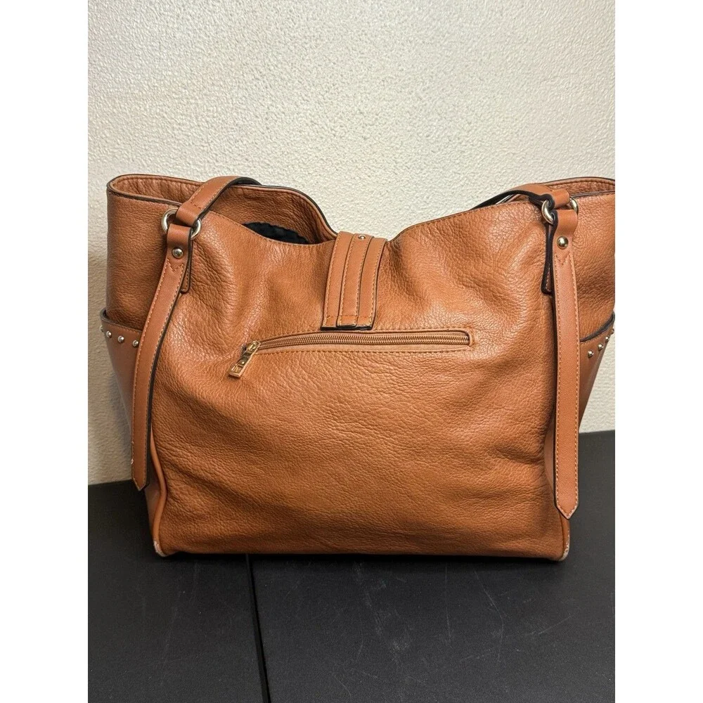 Mia K. Farrow Collection Shoulder Tote Hobo Bag Brown Satchel 13x13x5
